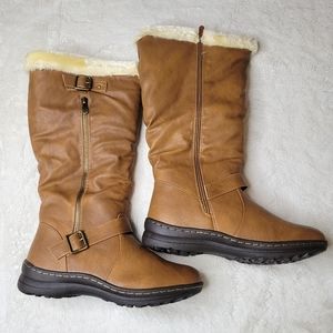 Dream Pairs Camel Faux Rabbit Fur Winter Boots Womens 8.5 Rabbit-8A